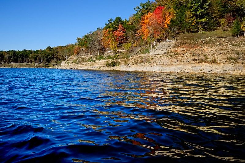 Bull shoals lake shoreline